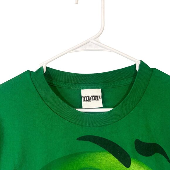 M&M's Green Candy Winking T-Shirt Men's Size 2XL Graphic Tee GUC - Picture 3 of 9